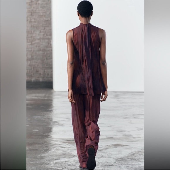 Zara organza tie dye stretch pants - Picture 7 of 12